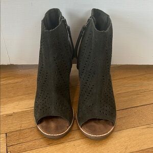 Toms Women's Peep-Toe Ankle Boots